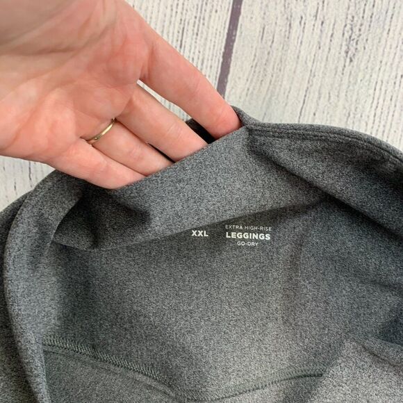 Old Navy sz XXL Legging Fitness Activewear Gray Extra High Rise New NWT - Picture 9 of 10